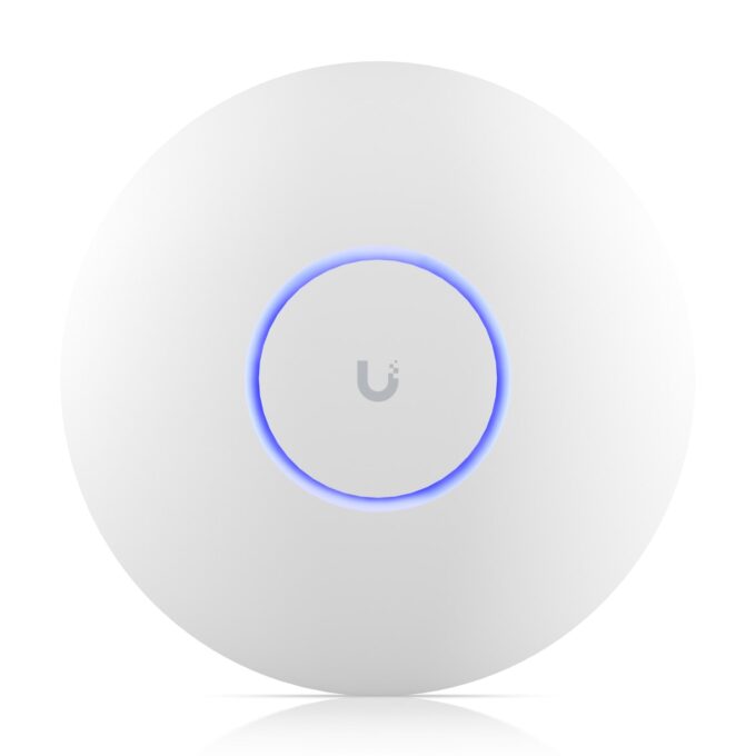 Ubiquiti UniFi WiFi 7 AP, Ceiling-mount, AP 6 GHz Support, 2.5 GbE Uplink, 9.3 Gbps Over-the-air Speed, PoE+ Power, 300+ Connect Device